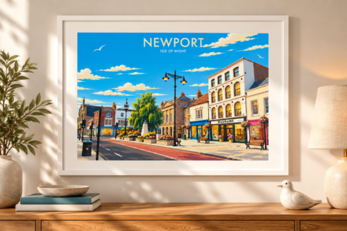 newport isle of wight art print in frame